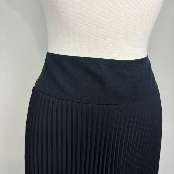 Express Midi Skirt Micro Pleated Sz 3/4 Black Career Office Vintage Y2K Classic - Picture 3 of 17